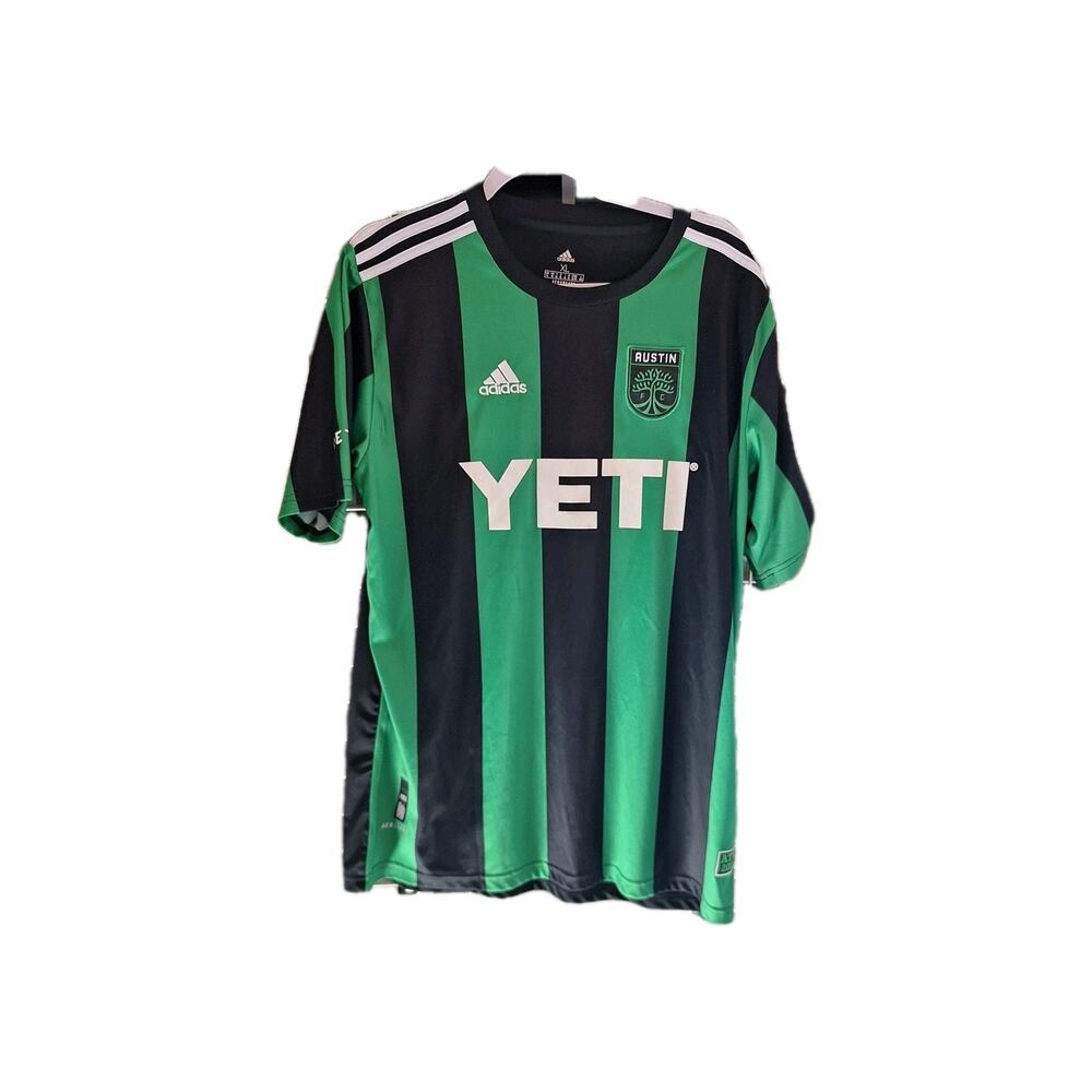 Adidas Austin FC Jersey XL 21/22 Authentic Licensed Product Black Green YETI